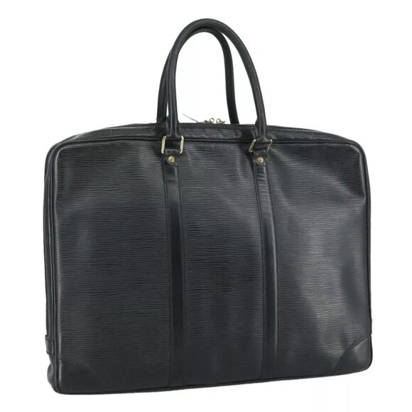 LOUIS VUITTON Epi Porte Documents Voyage Business Bag Black - Picture 2 of 16